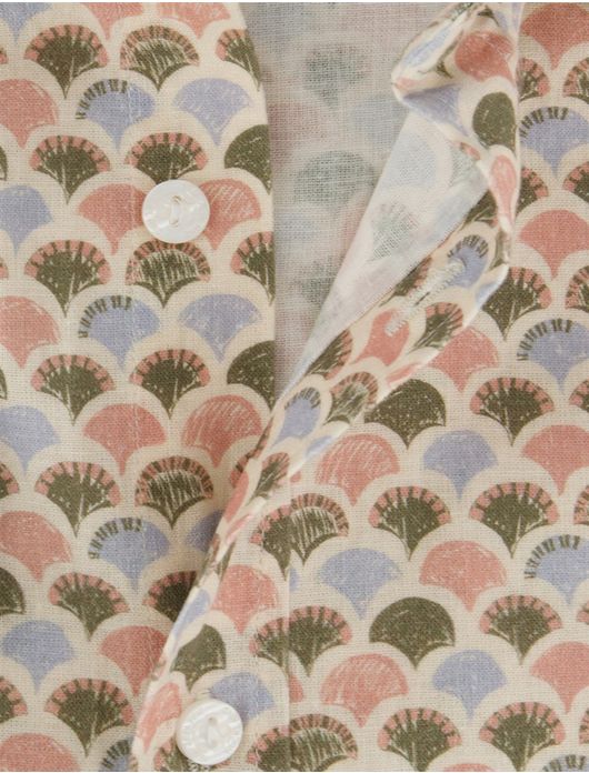 New Zealand overhemd groen geprint normale fit