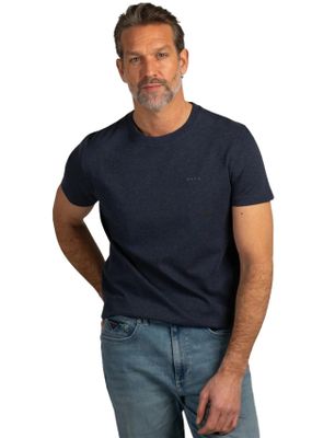 New Zealand Donkerblauw t-shirt ronde hals New Zealand normale fit