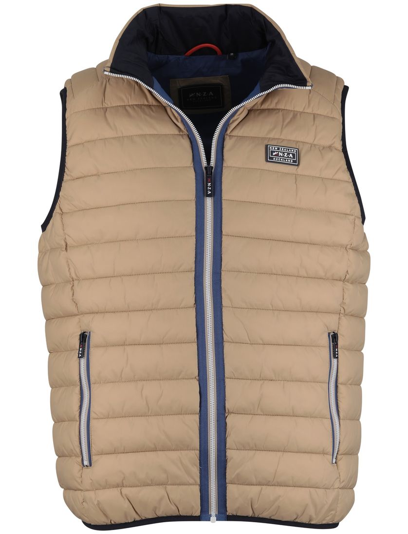 Bodywarmer New Zealand normale fit waterdicht beige