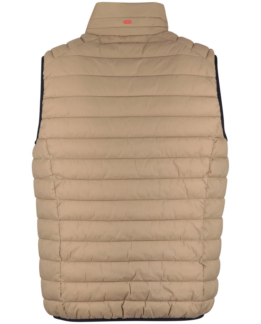 Beige bodywarmer New Zealand waterdicht normale fit