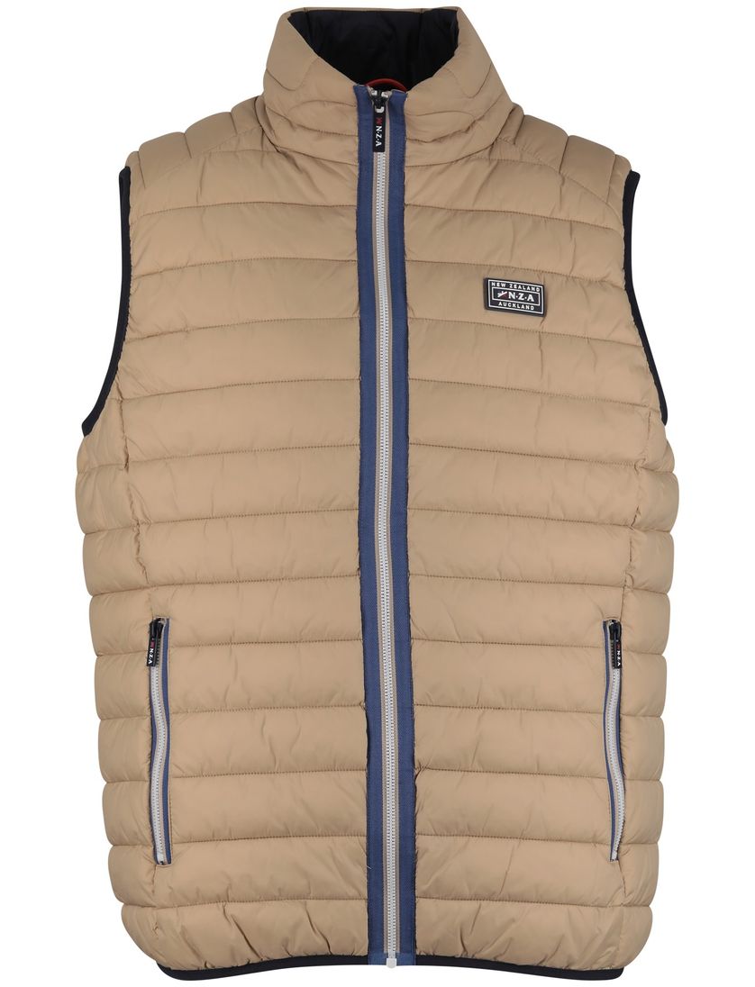 Bodywarmer New Zealand normale fit waterdicht beige
