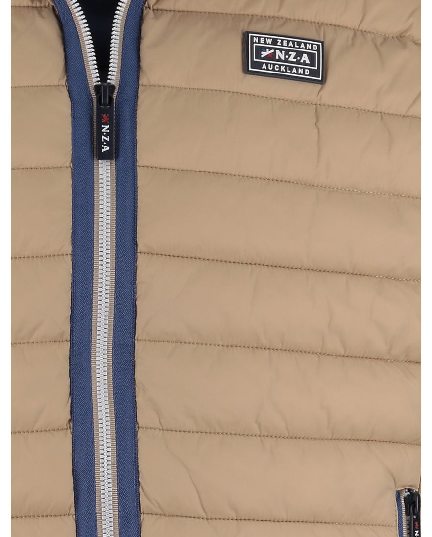 Beige bodywarmer New Zealand waterdicht normale fit