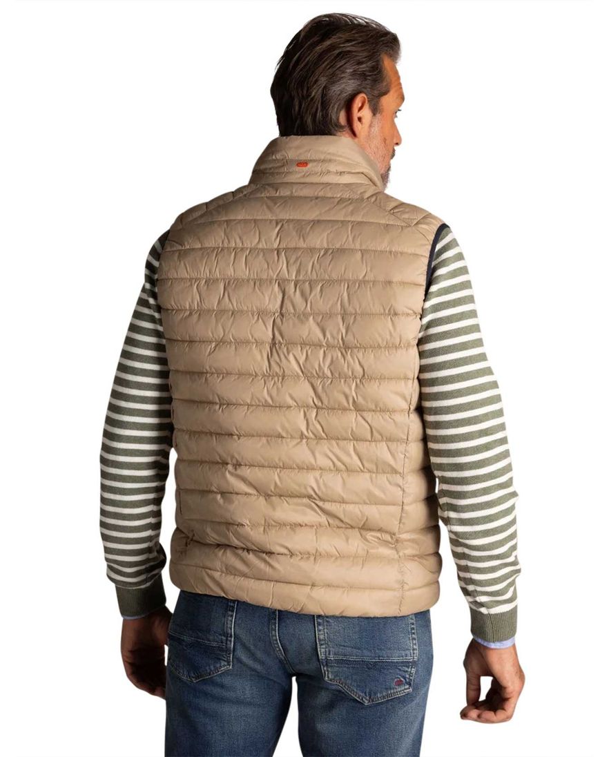 Beige bodywarmer New Zealand waterdicht normale fit