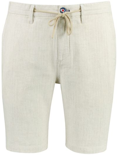 New Zealand Bermuda creme New Zealand linnen effen met omslag