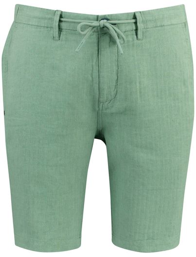 New Zealand Groen linnen bermuda New Zealand effen omslag