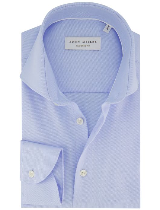 John miller overhemd tailored fit lichtblauw