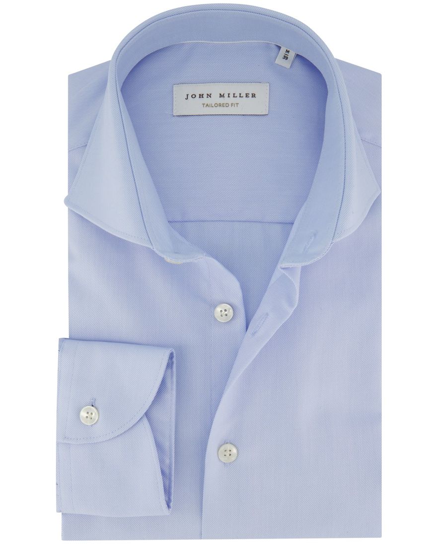 Lichtblauw John miller normale fit overhemd
