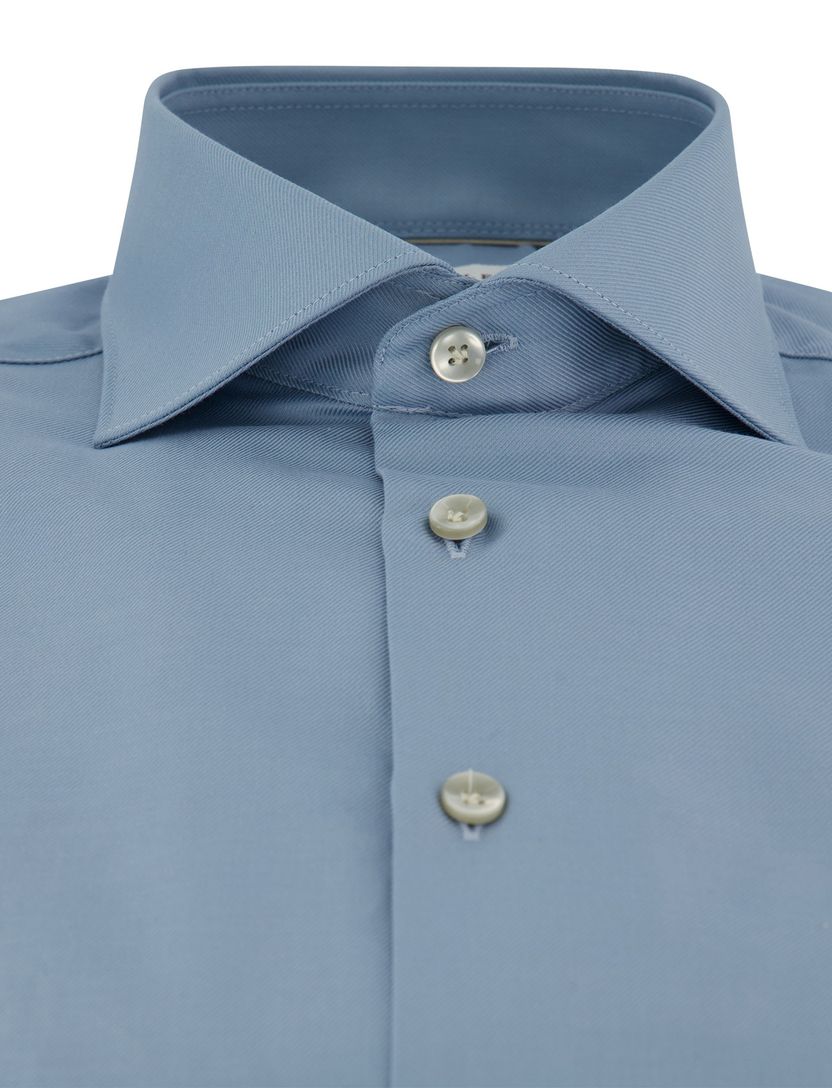 Overhemd tailored fit John Miller blauw