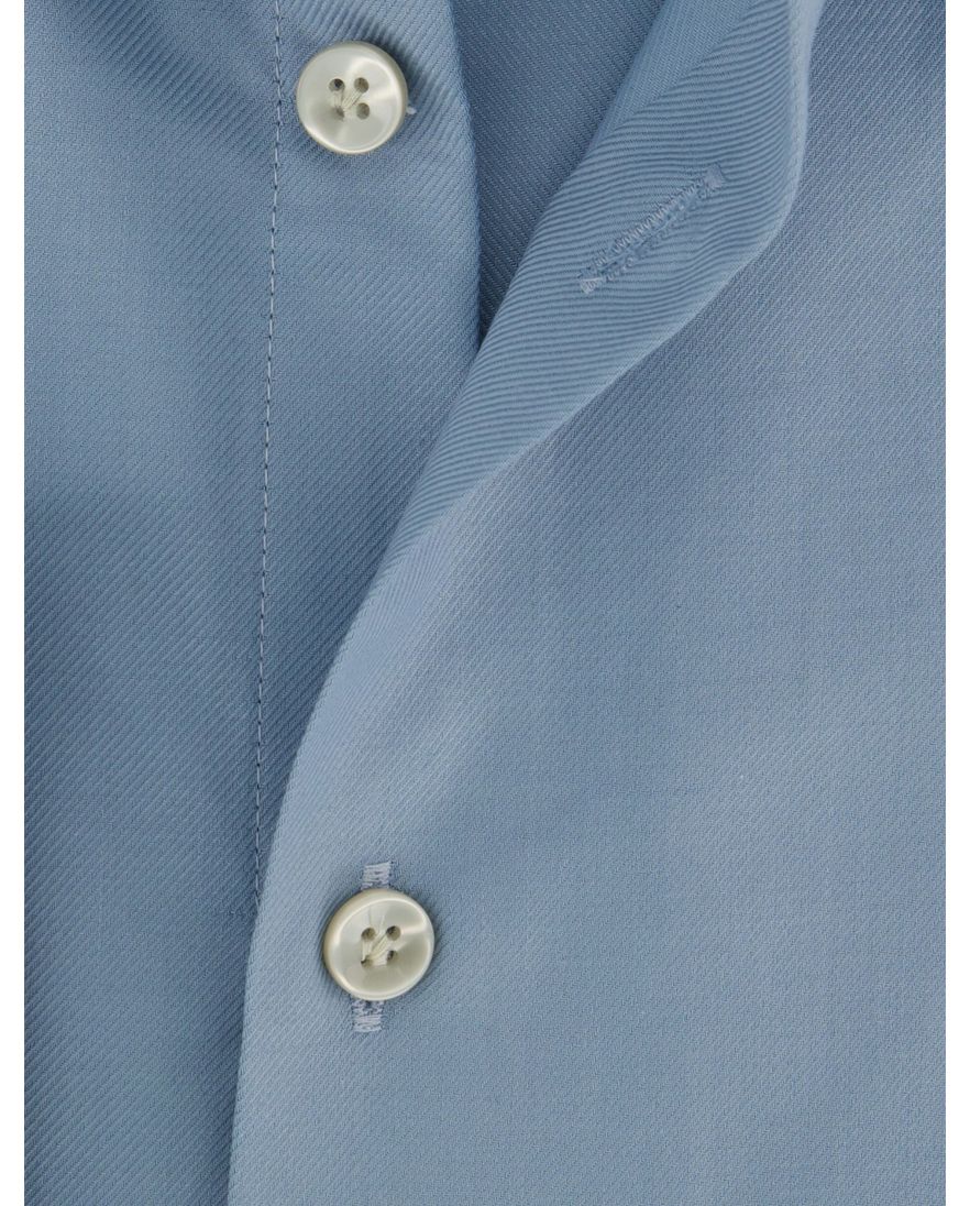 Normale fit John miller overhemd strijkvrij blauw