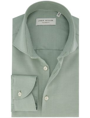 John Miller John Miller overhemd groene ruitjes tailored fit