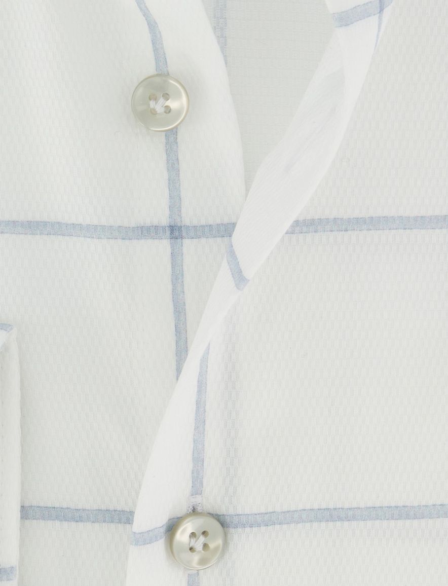 wit geruit overhemd John Miller tailored fit