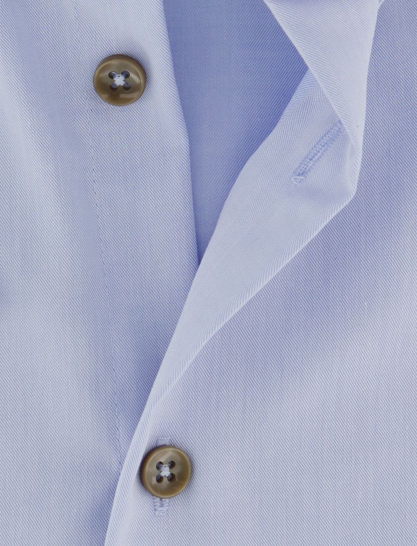 Strijkvrij overhemd lichtblauw Ledub Modern Fit button-down collar