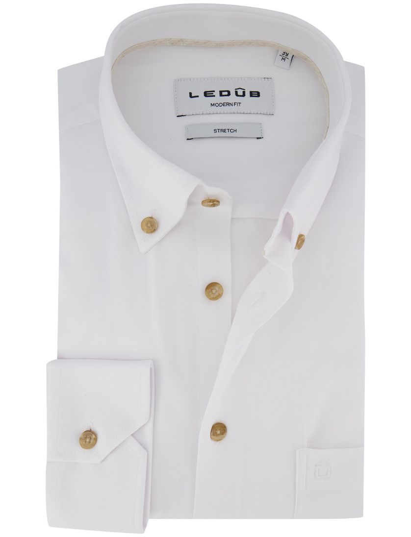 Overhemd Ledub normale fit stretch