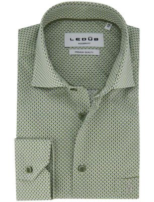 Ledub Geprint overhemd Ledub groen