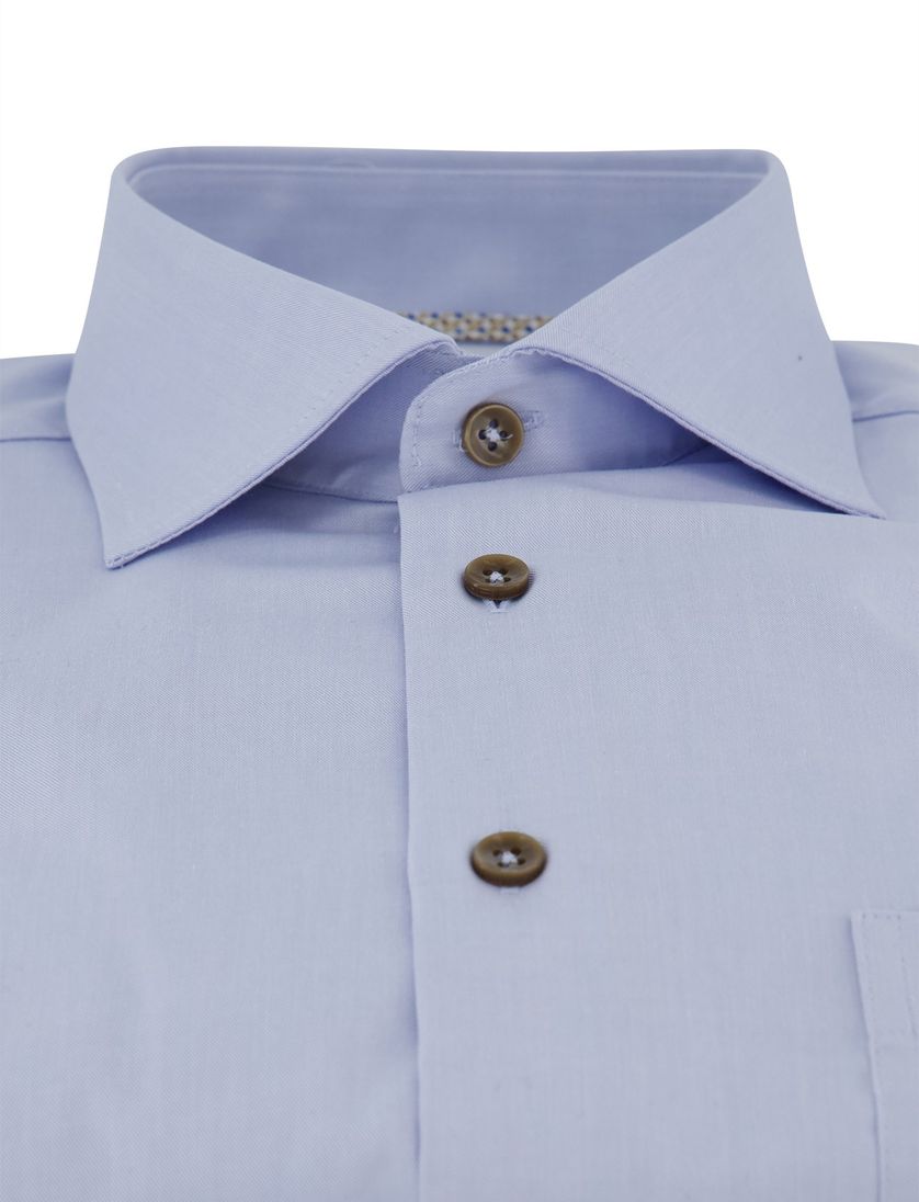 Lichtblauw strijkvrij Ledub overhemd