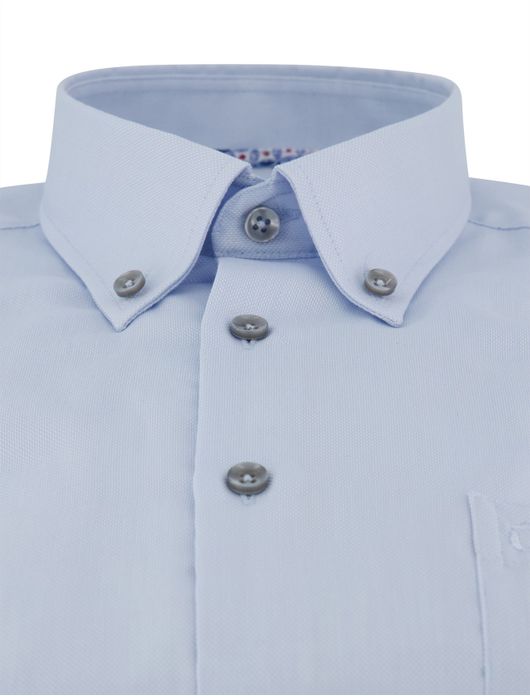 Ledub overhemd button-down strijkvrij