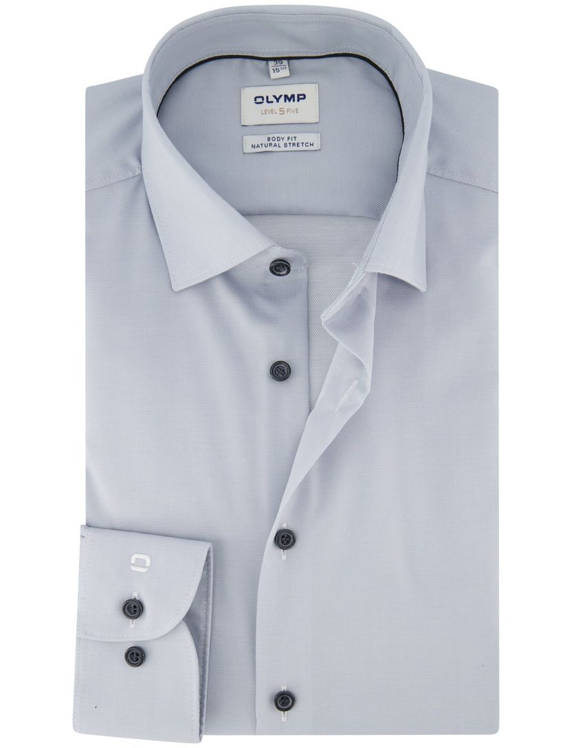 Overhemd Olymp lichtblauw slim fit semi wide spread boord