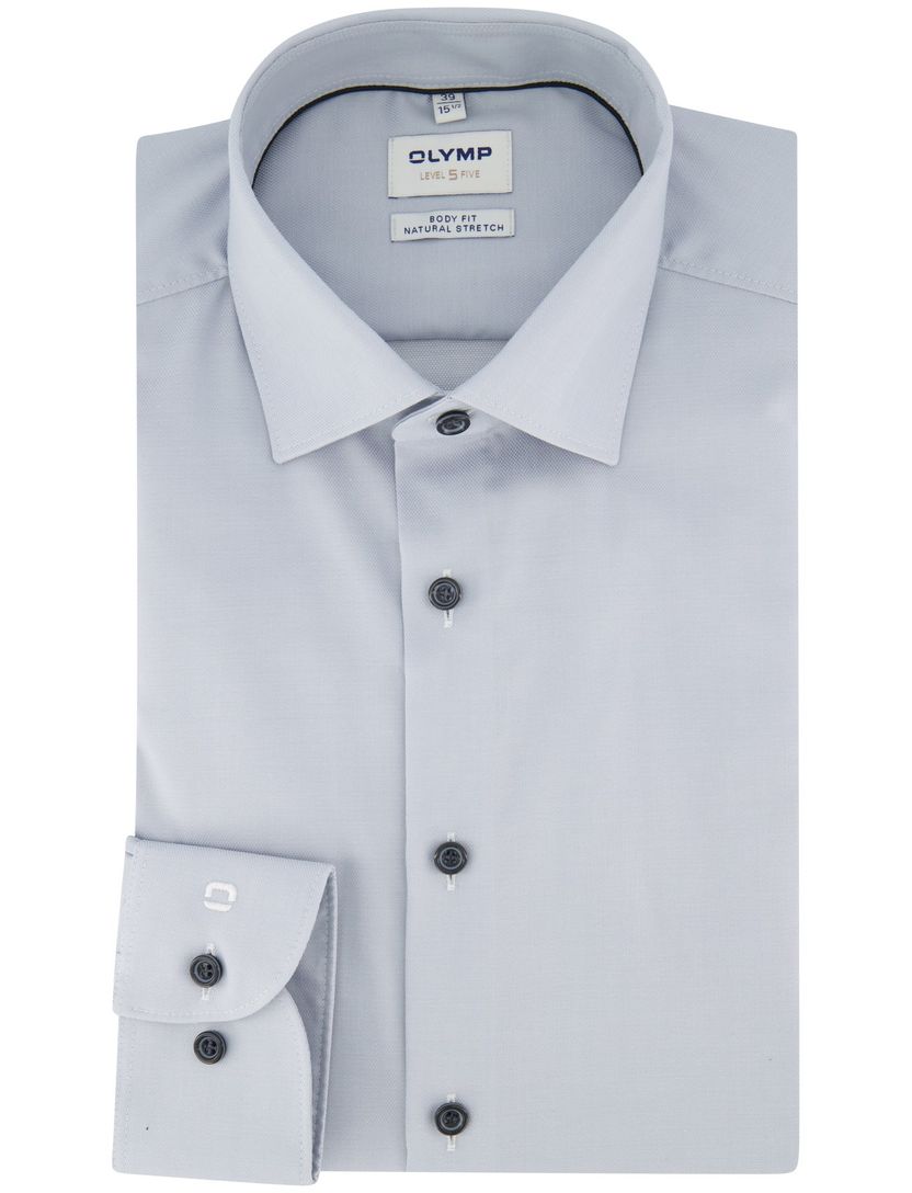 Overhemd Olymp lichtblauw slim fit semi wide spread boord