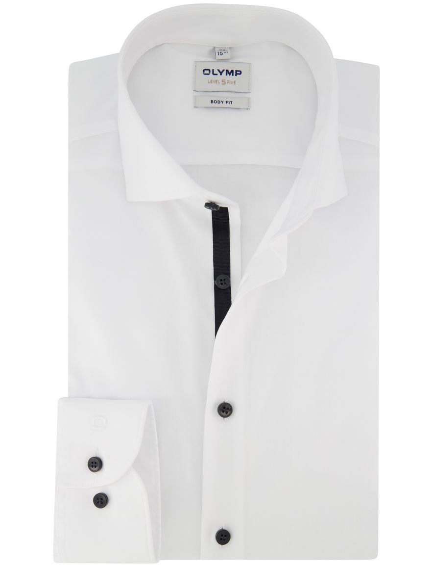 Body fit overhemd Olymp mouwlengte 7 wide spread boord