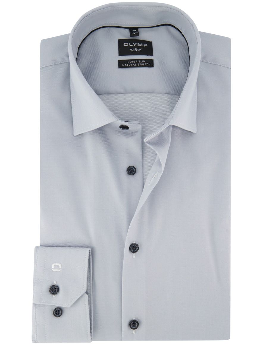 Lichtblauw overhemd Olymp super slim fit stretch