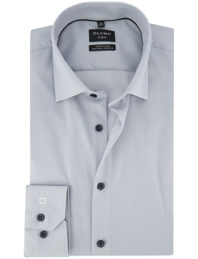 Olymp Overhemd Olymp super slim fit lichtblauw mouwlengte 7