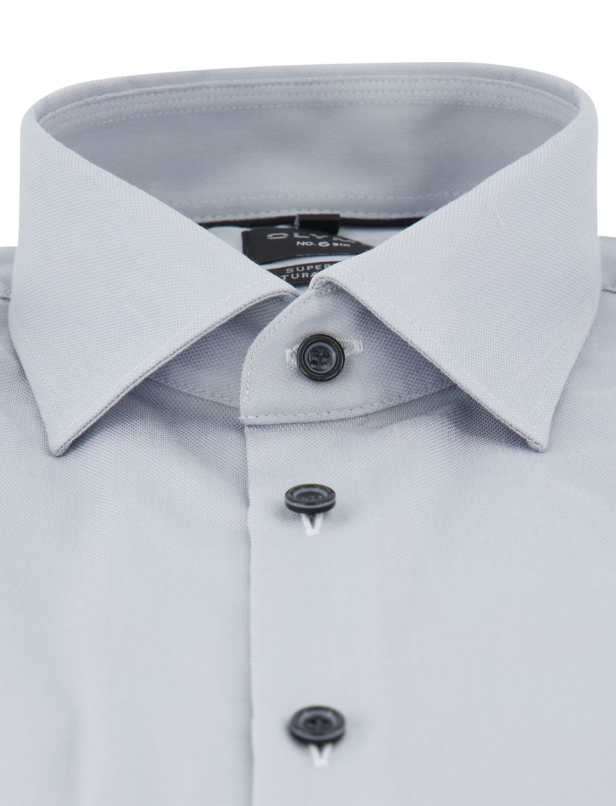 Lichtblauw overhemd Olymp super slim fit stretch