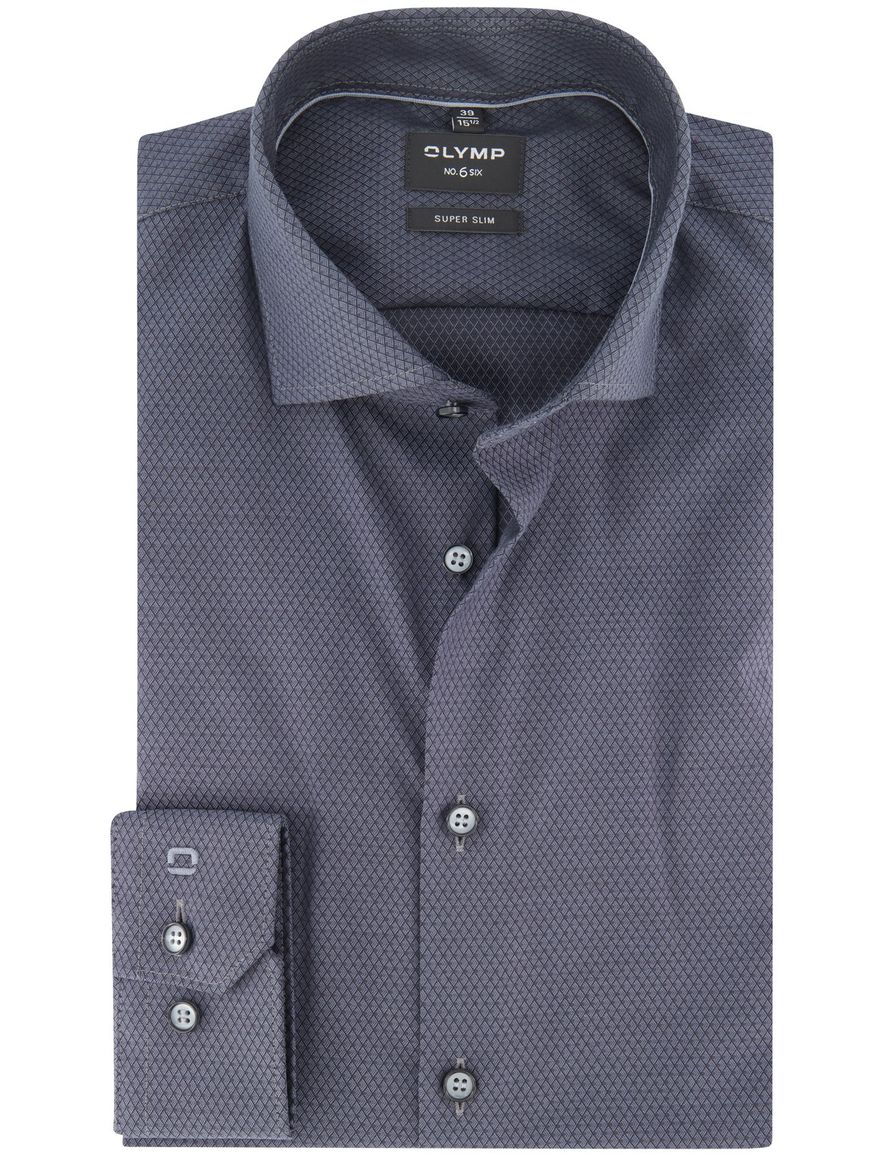 Olymp overhemd super slim fit grijs mouwlengte 7