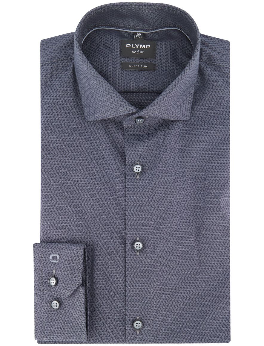 Olymp overhemd super slim fit grijs mouwlengte 7