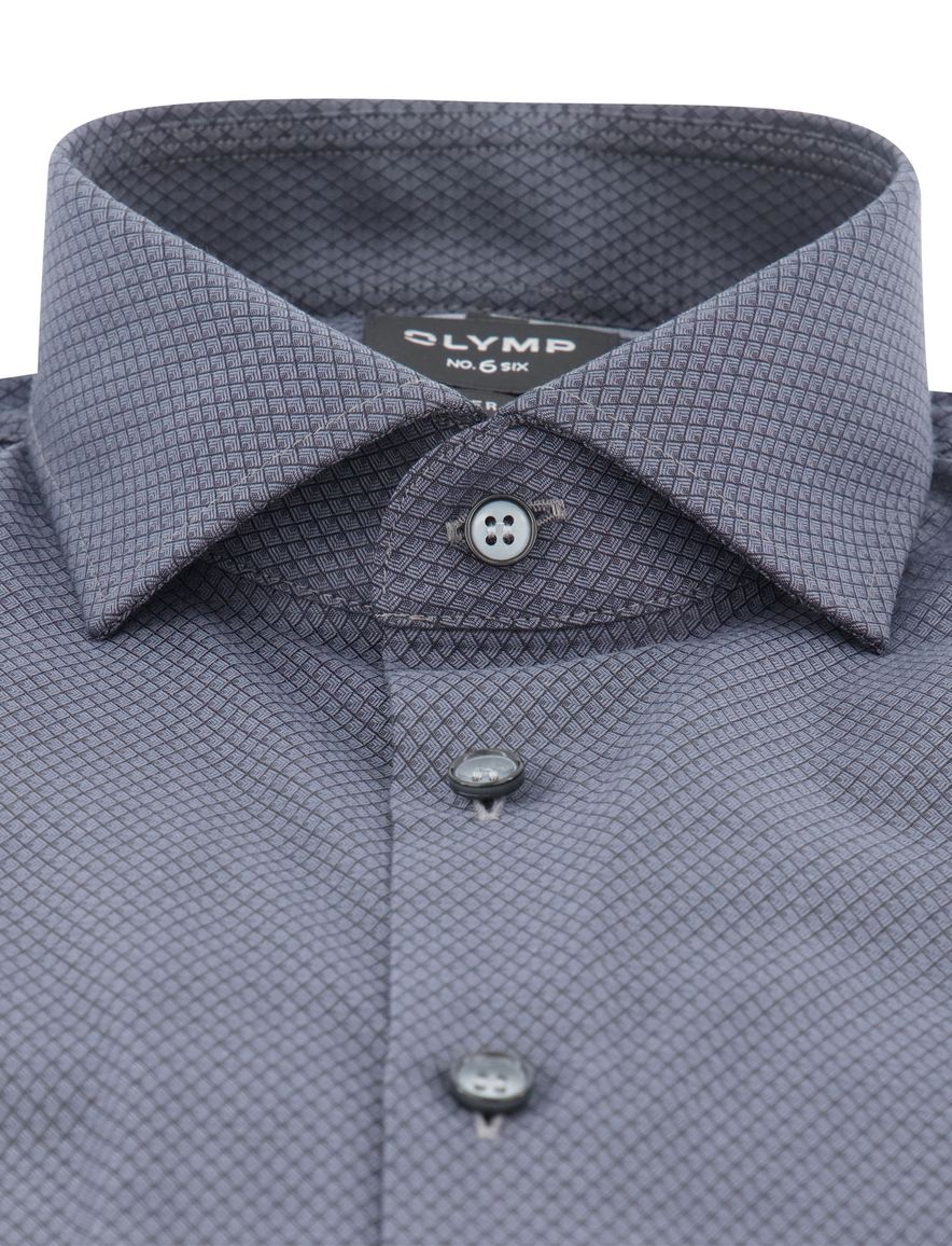 Olymp overhemd super slim fit grijs mouwlengte 7
