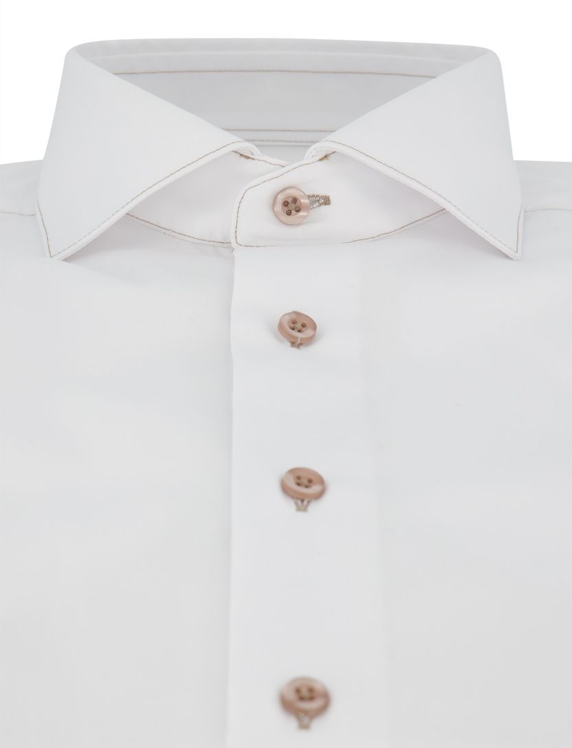 Cavallaro overhemd Cossato wit slim fit