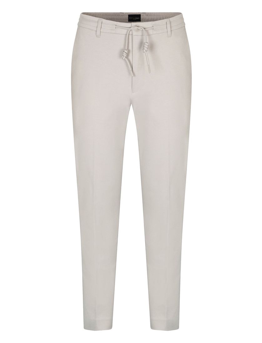 Broek Cavallaro Zeradino elastische band creme normale fit