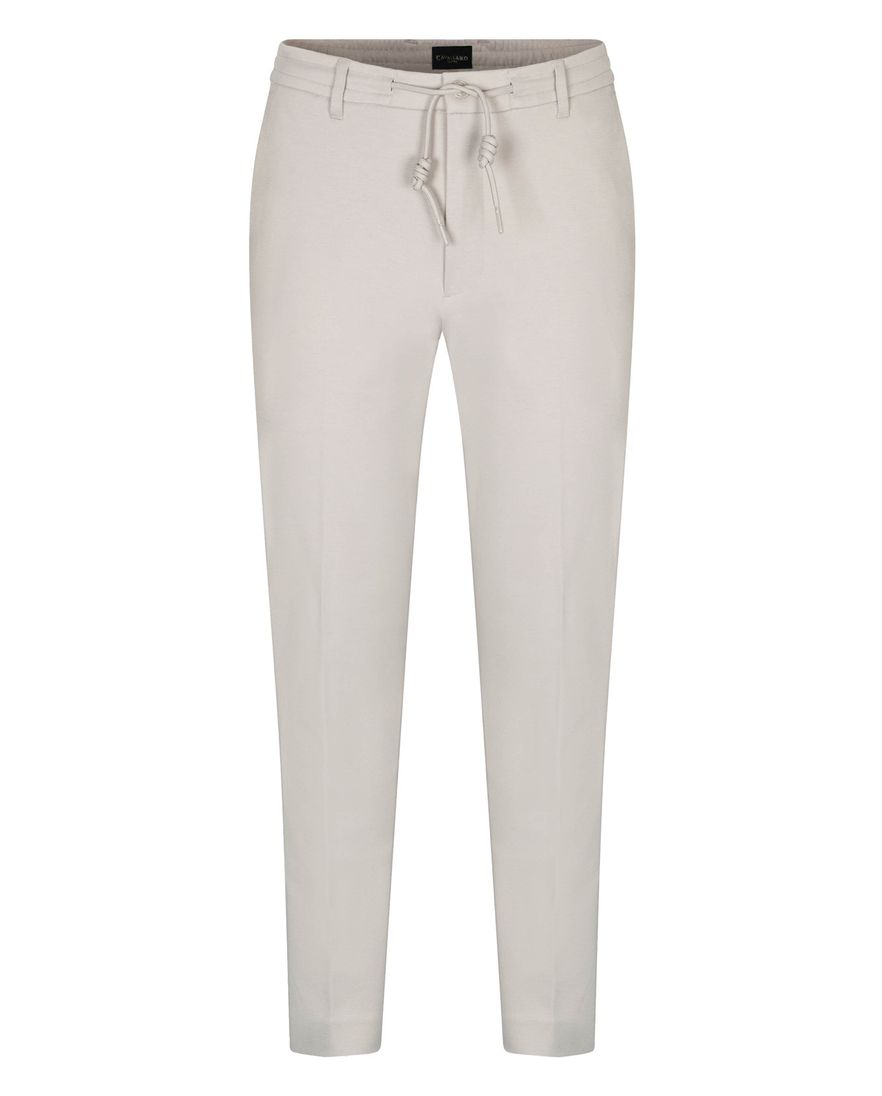 Cavallaro Zeradino broek creme normale fit elastische band
