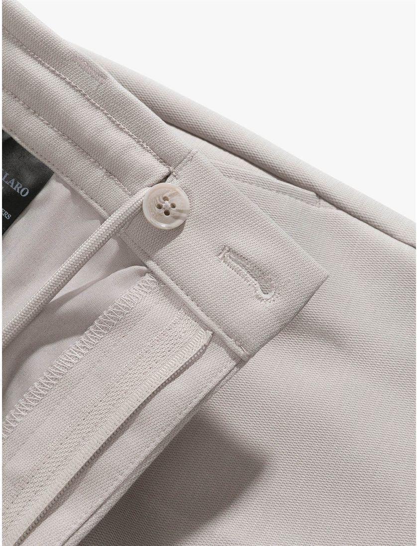 Broek Cavallaro Zeradino elastische band creme normale fit