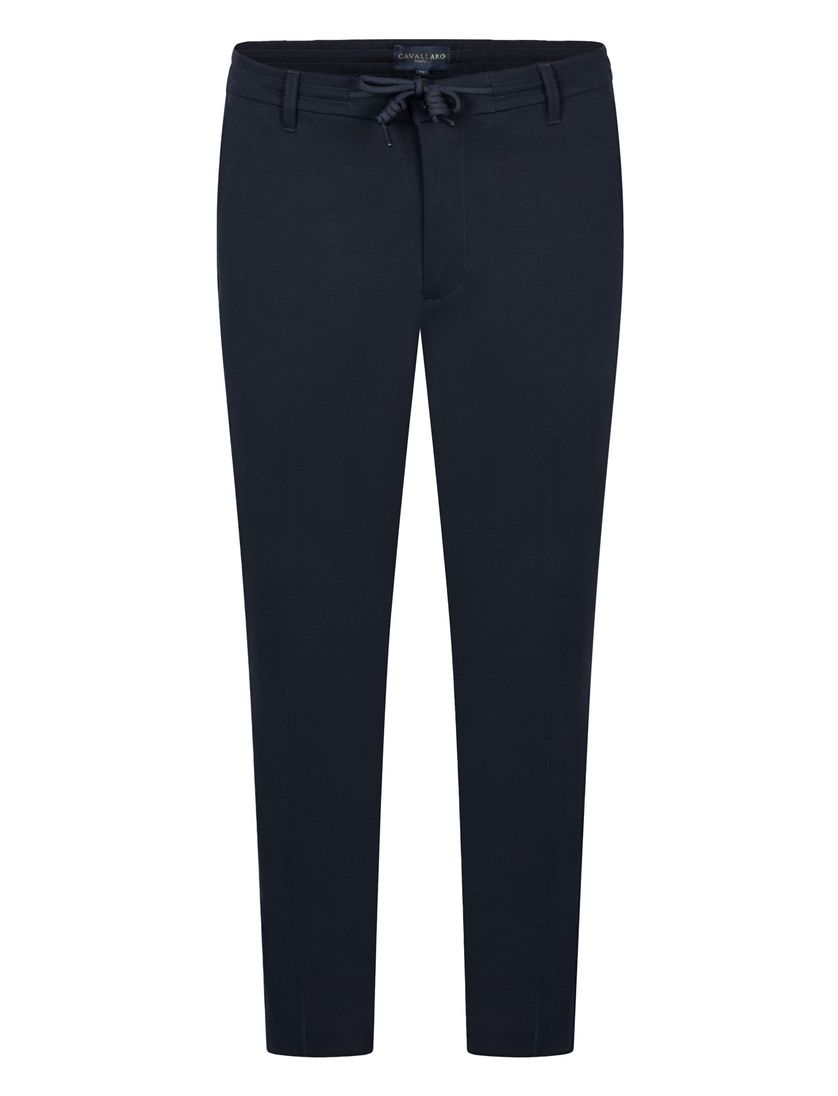Broek Cavallaro Zeradino elastische band navy normale fit