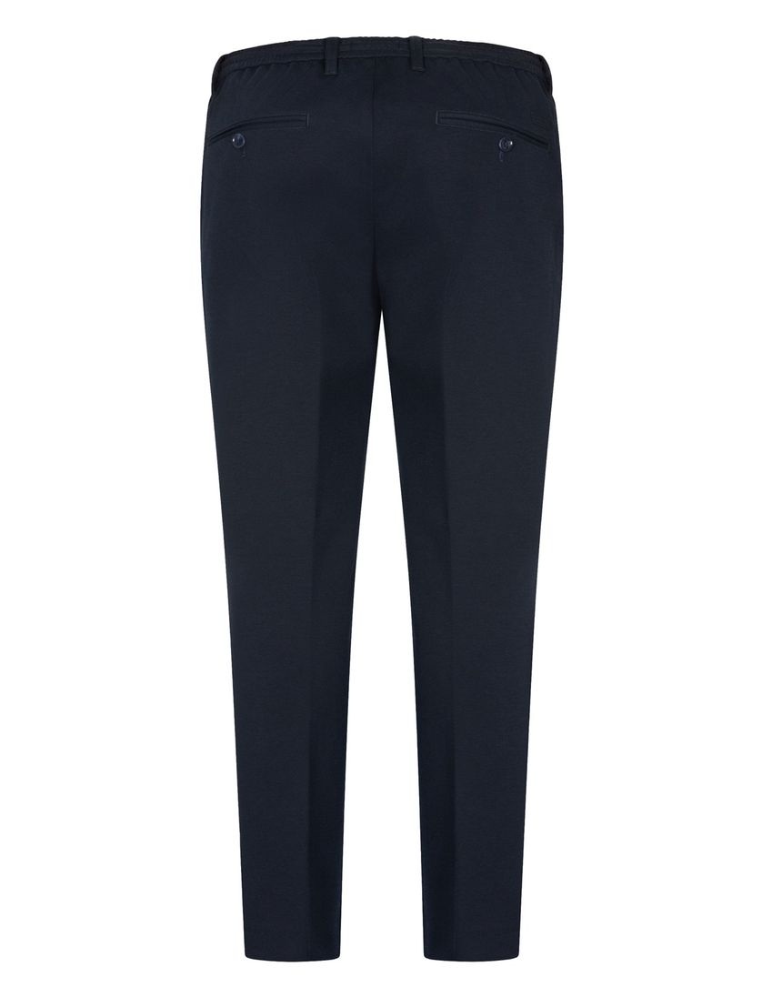 Broek Cavallaro Zeradino elastische band navy normale fit
