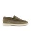 Groene nette effen loafers Giorgio leer suede