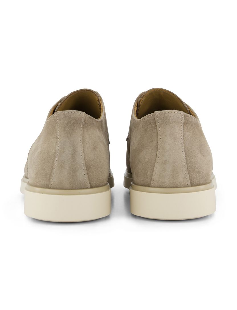 Veterschoenen Giorgio suede leer beige