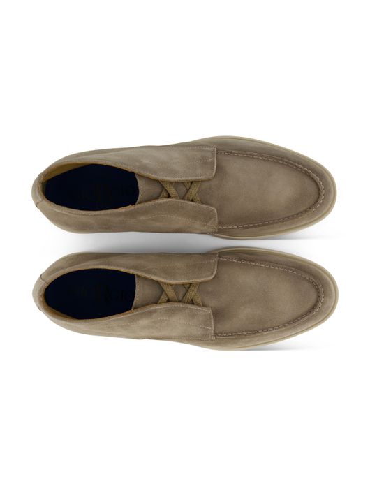 Giorgio instappers beige suede witte zool