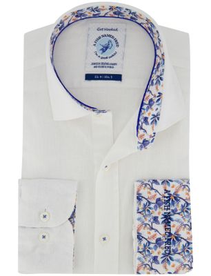 A Fish Named Fred Overhemd wit A fish named Fred binnenkant mouw print