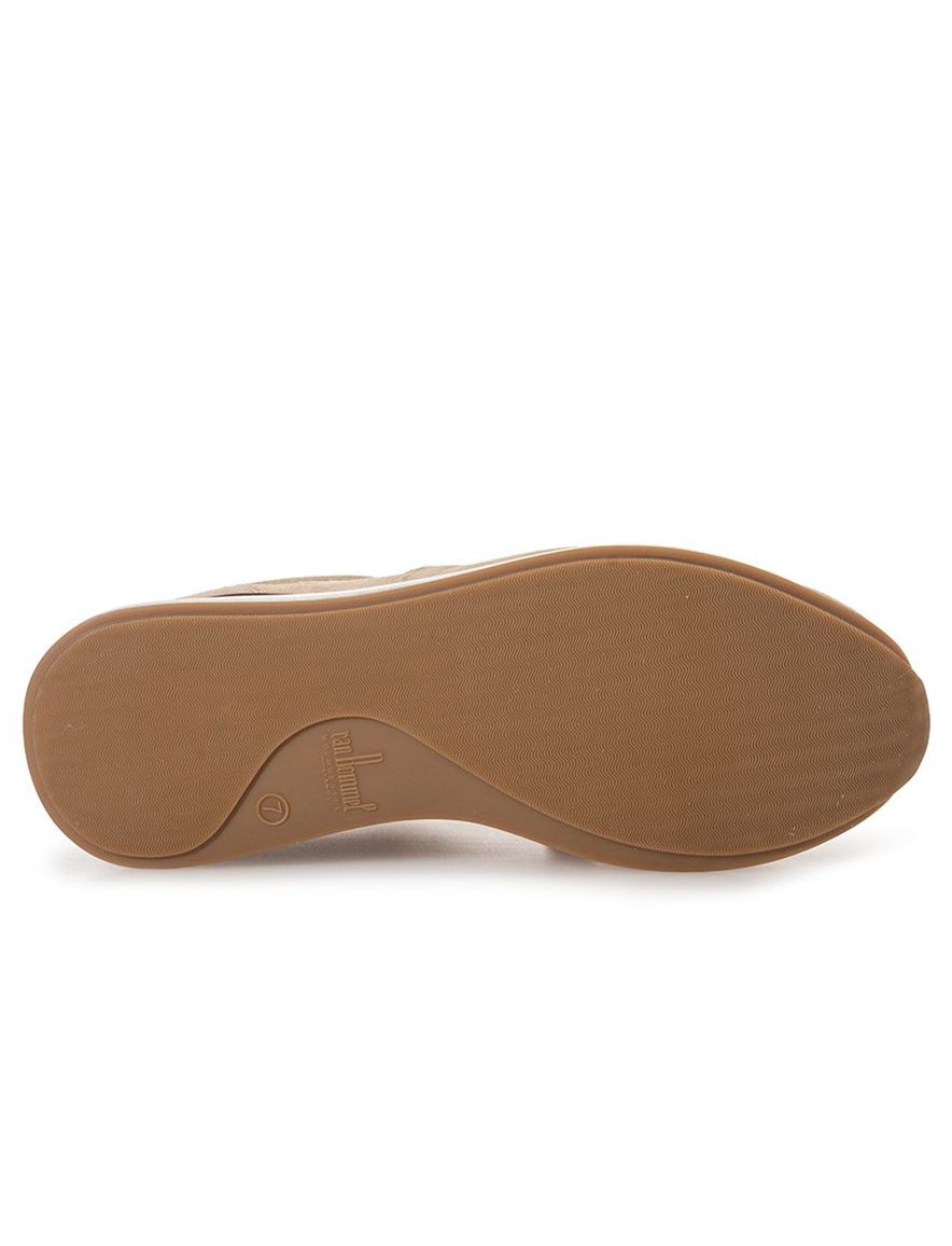 Van Bommel sneaker beige suede effen modieuze sportieve schoen