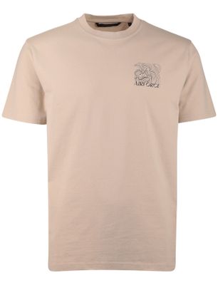 Airforce T-shirt Airforce backprint beige normale fit