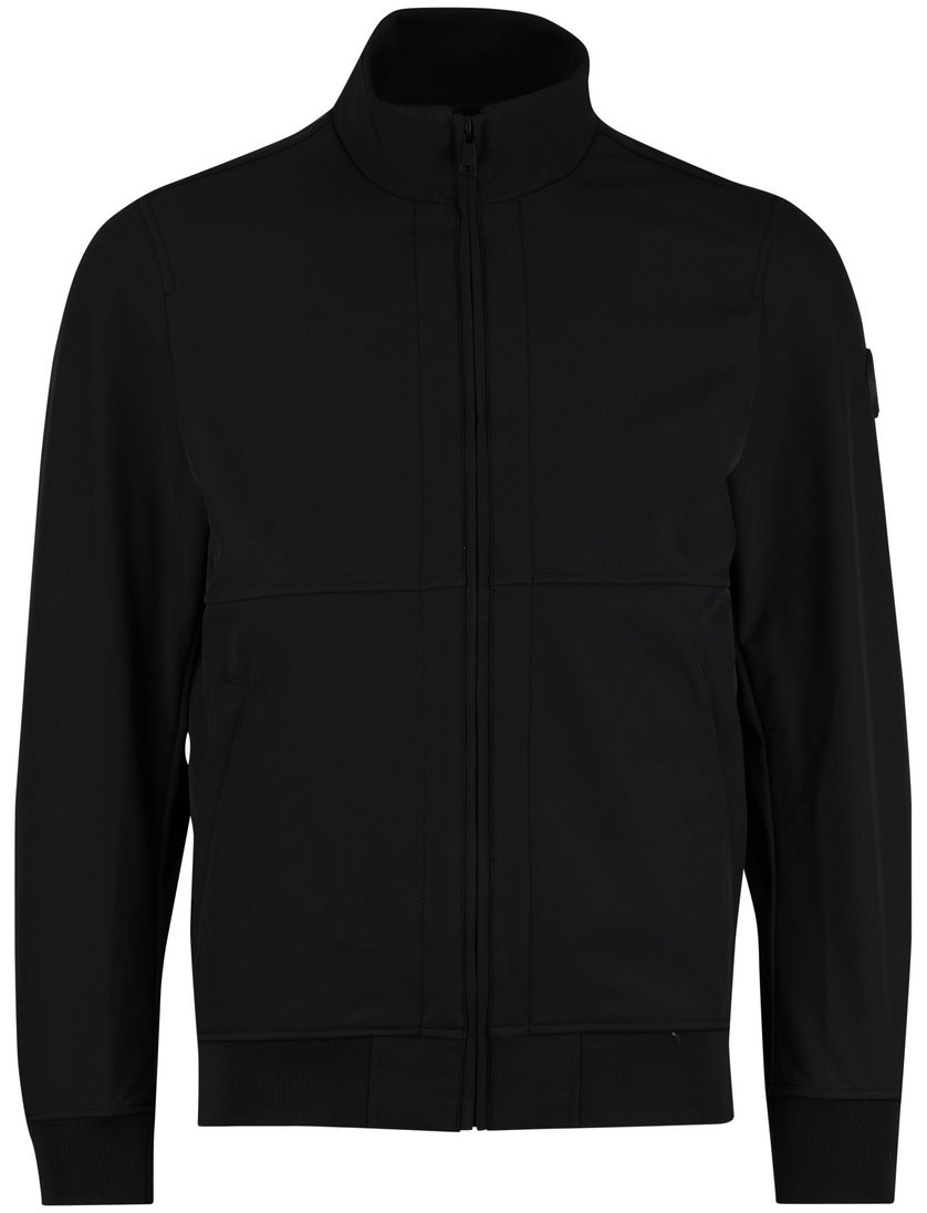 zwart tussenjas polyester voering Airforce opstaande kraag