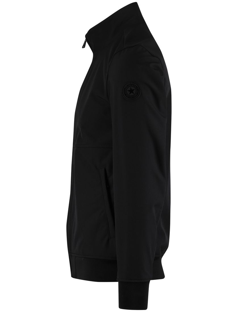 zwart tussenjas polyester voering Airforce opstaande kraag