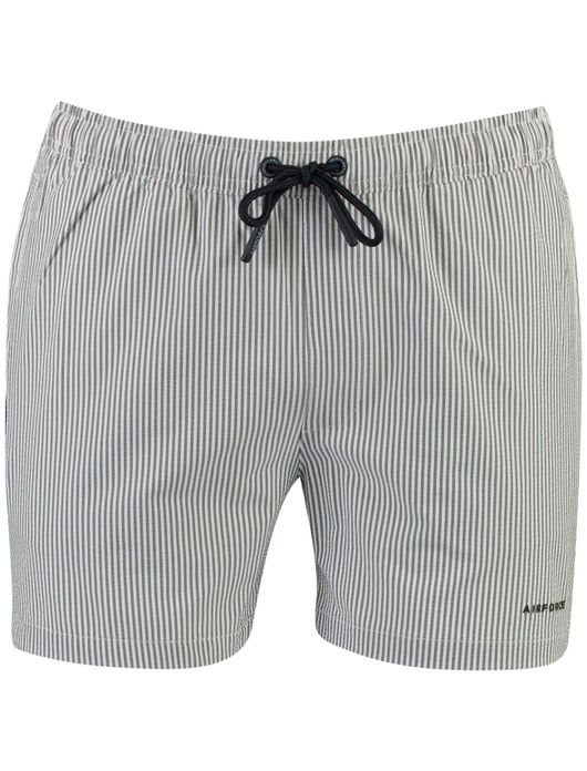 Airforce zwembroek wit navy gestreept
