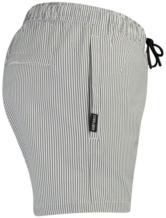 Airforce zwembroek wit navy gestreept