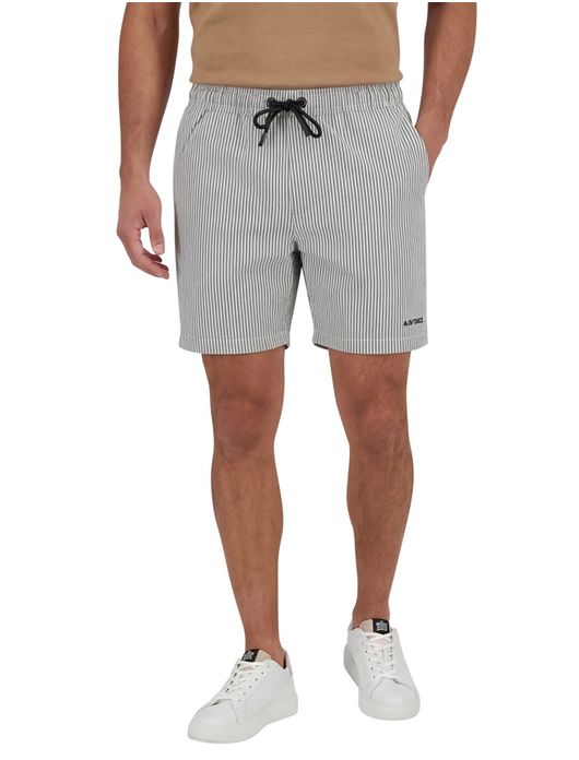 Airforce zwembroek wit navy gestreept