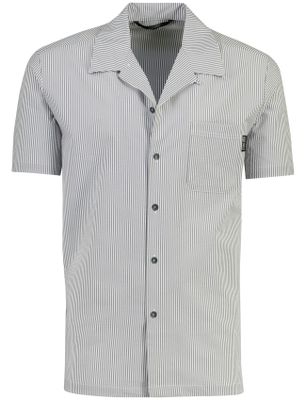 Airforce Airforce doorknoop polo donkerblauw gestreept