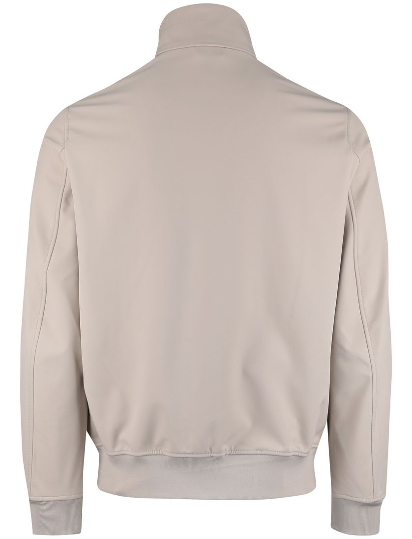 beige tussenjas polyester voering Airforce opstaande kraag