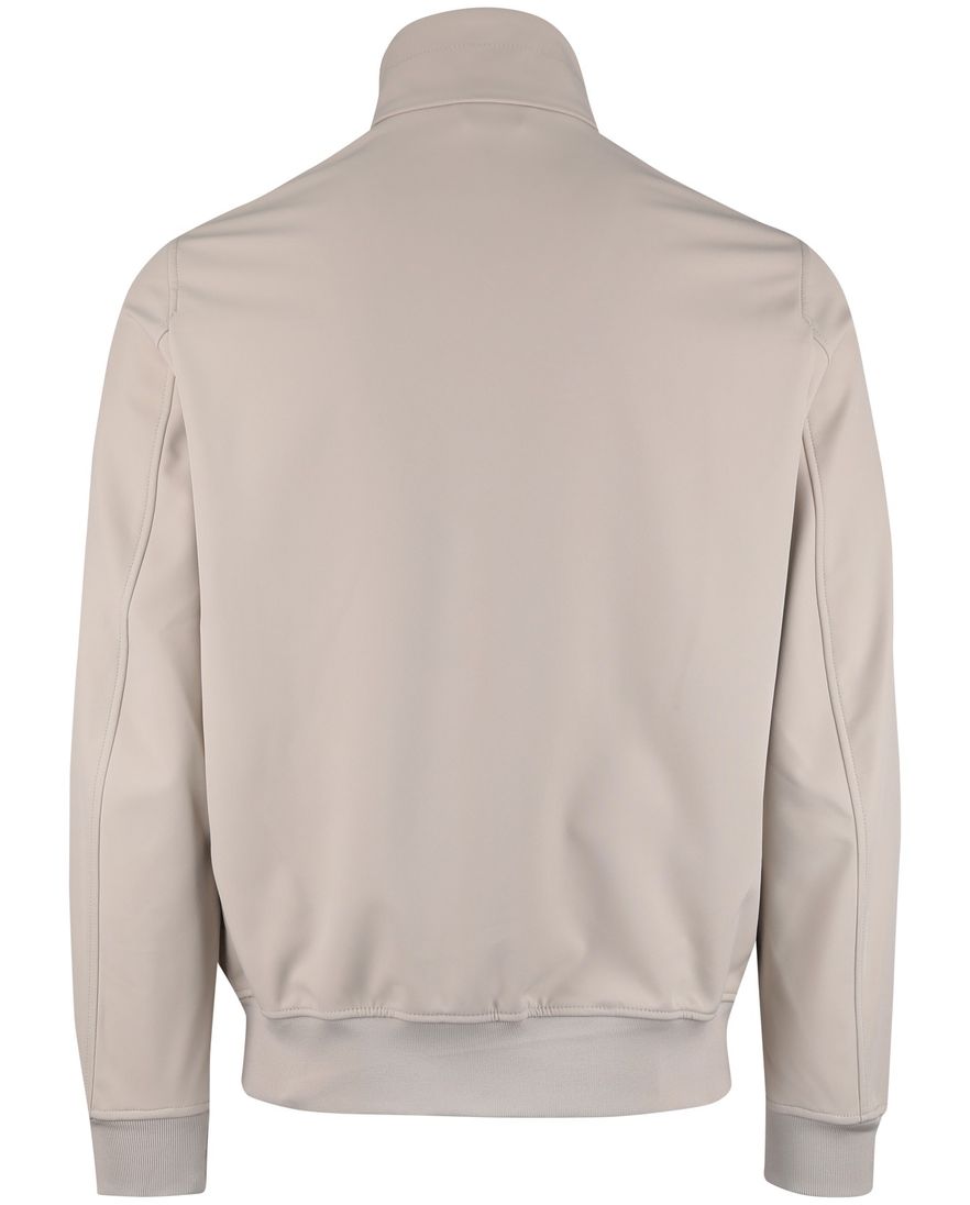 bomberjack beige rits polyester Airforce opstaande kraag