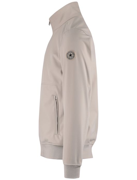 Airforce jack opstaande kraag rits beige